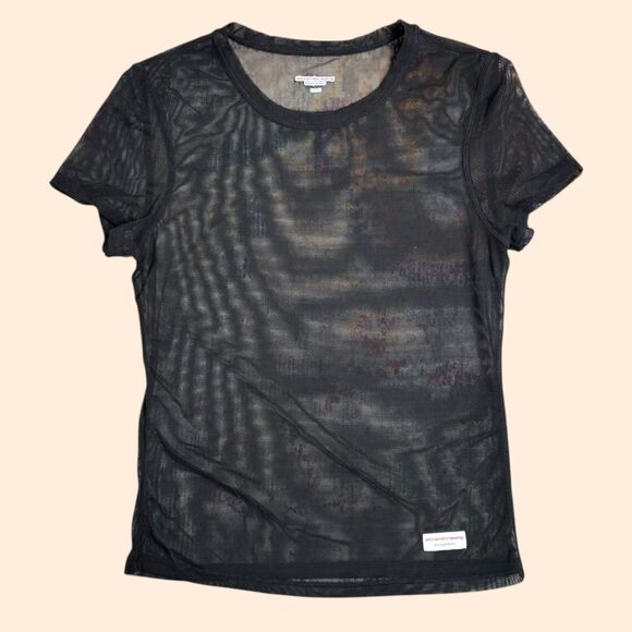 Alexander Wang Bodywear Mesh Tee - Picture 1 of 4